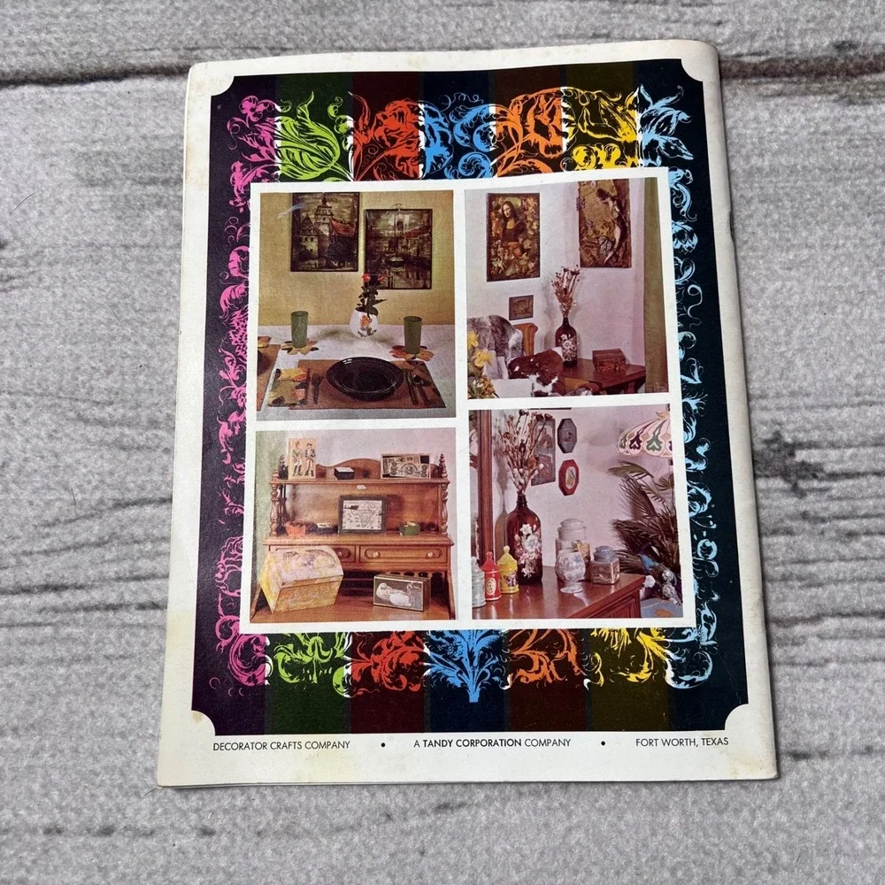Vintage Craft Book‎ -Creating With Decoupage 1967 Guide